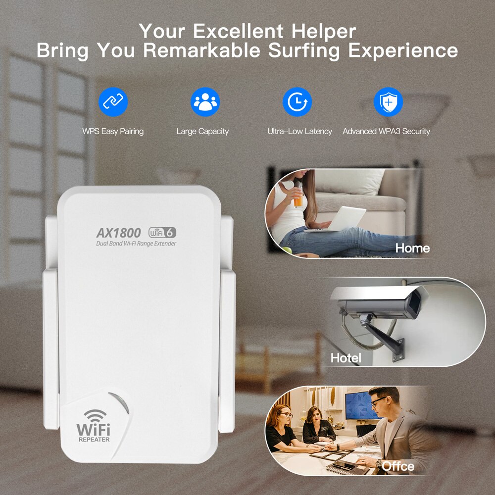 FENVI WiFi6 AX1800 Wireless Re - Wifi Range Extender review and price