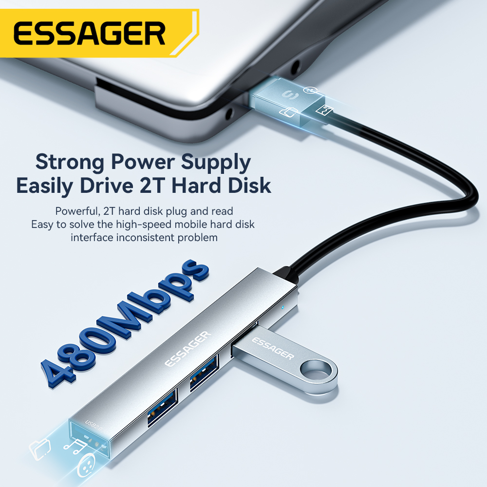 Essager 4 in 1 USB C Cable Hub - Multi Port Usb Hub review and price