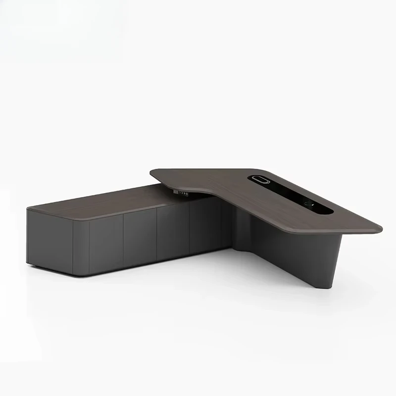 L Shape With Drawer White Luxu - Office Tech And Management review and price