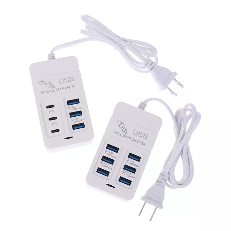 1PC US Plug 6Ports Multiport U - Multi Port Usb Hub review and price