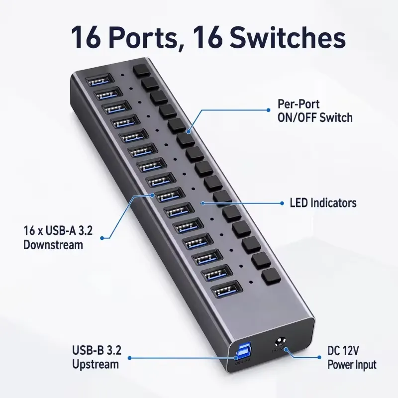AP01 for 16-Port Powered USB 3 - Multi Port Usb Hub review and price