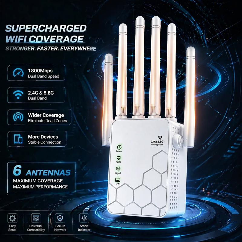 AX1800 WiFi 6 Extender Dual Ba - Wifi Range Extender review and price