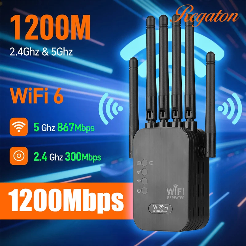 Wireless 5G WiFi Repeater 1200 - Wifi Range Extender review and price
