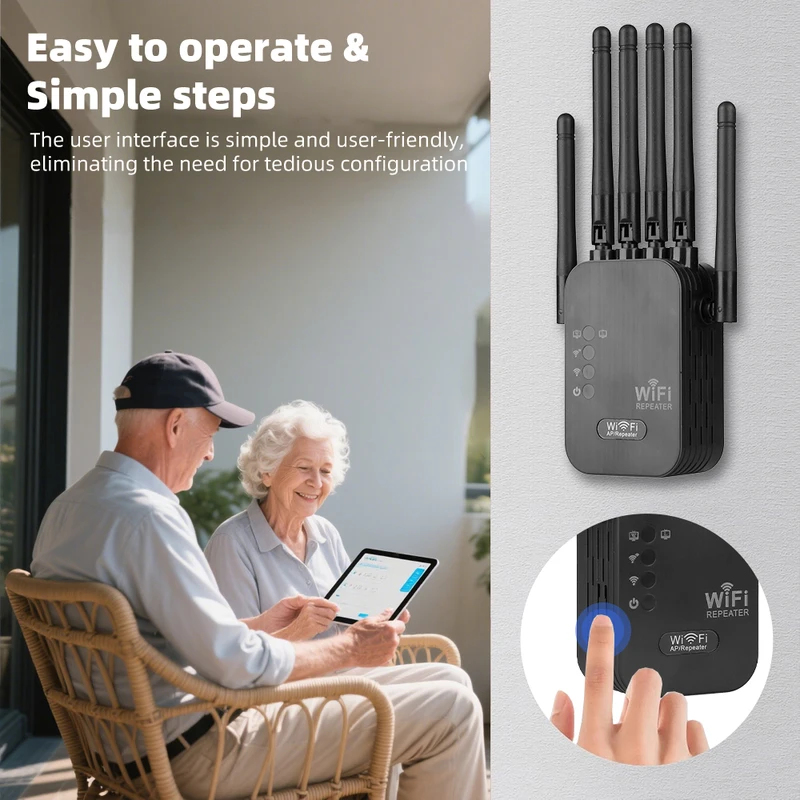 Wireless 5G WiFi Repeater 1200 - Wifi Range Extender review and price