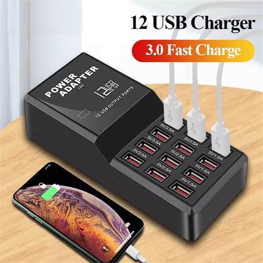 Multi 12 Port USB Charging Sta - Multi Port Usb Hub review and price