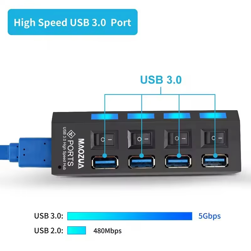 High Speed 4 Ports USB HUB 4×U - Multi Port Usb Hub review and price
