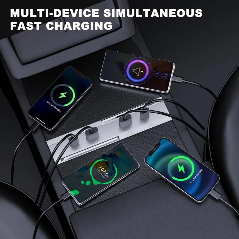 Center Console Car Adapter Mul - Multi Port Usb Hub review and price