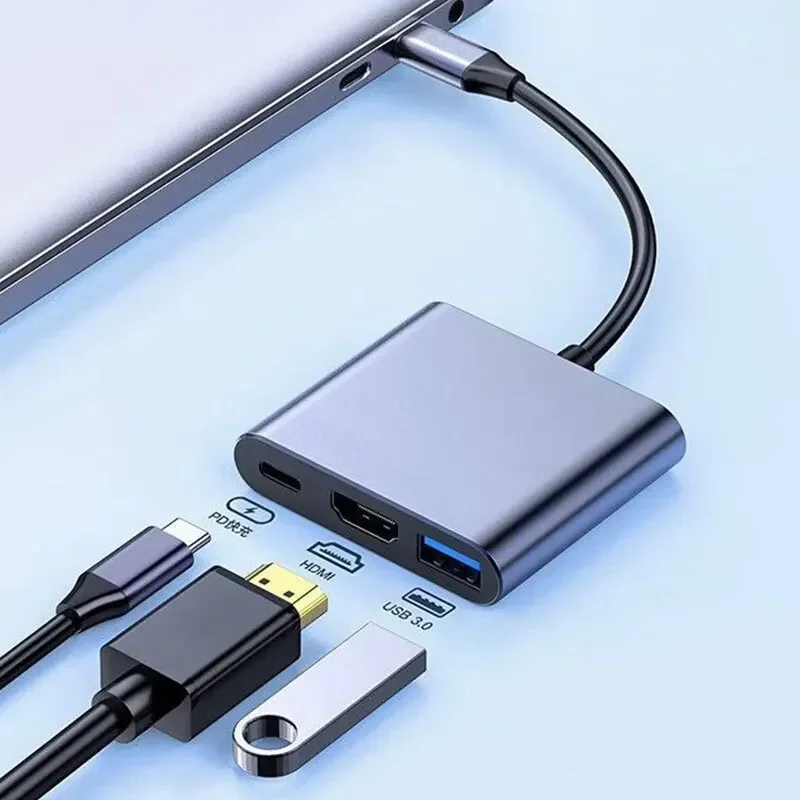 Type-C 3-in-1 Multiport Adapte - Multi Port Usb Hub review and price